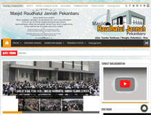 Tablet Screenshot of masjidraudhatuljannah.com